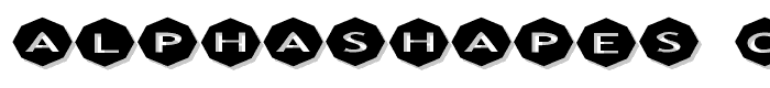 AlphaShapes octagons 3 font